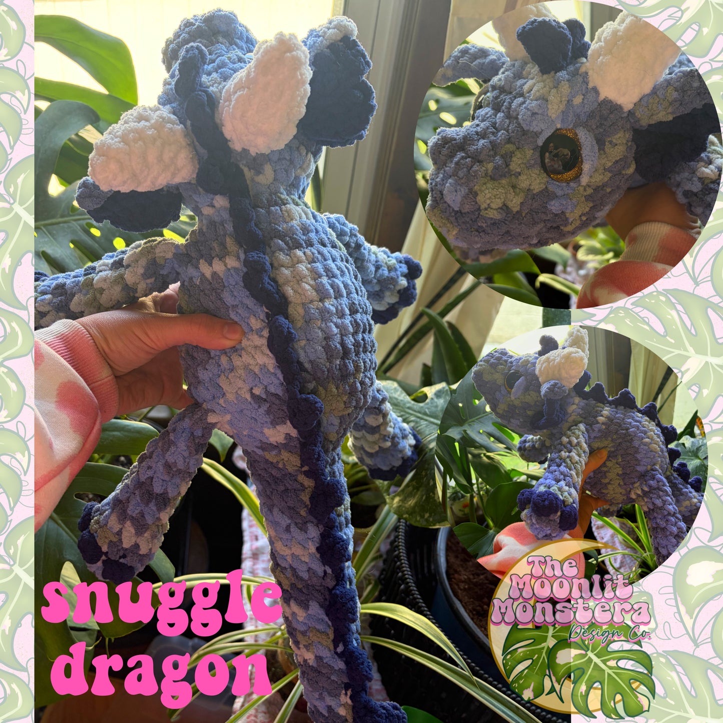 Crochet Beanie Snuggle Dragon