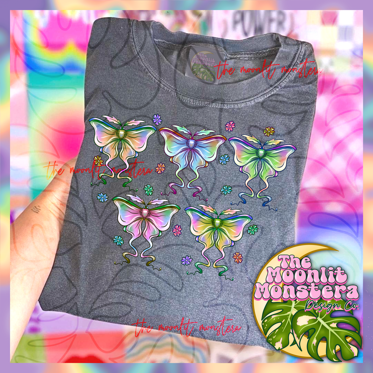 Floral Moths PNG