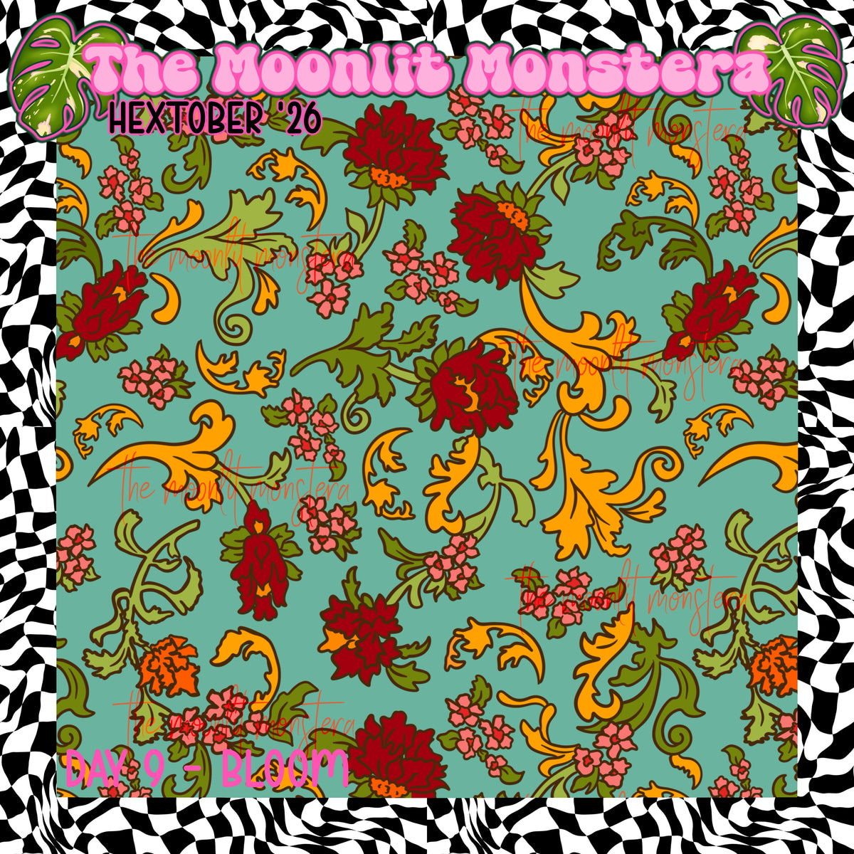 Hextober 9 - Bloom Seamless