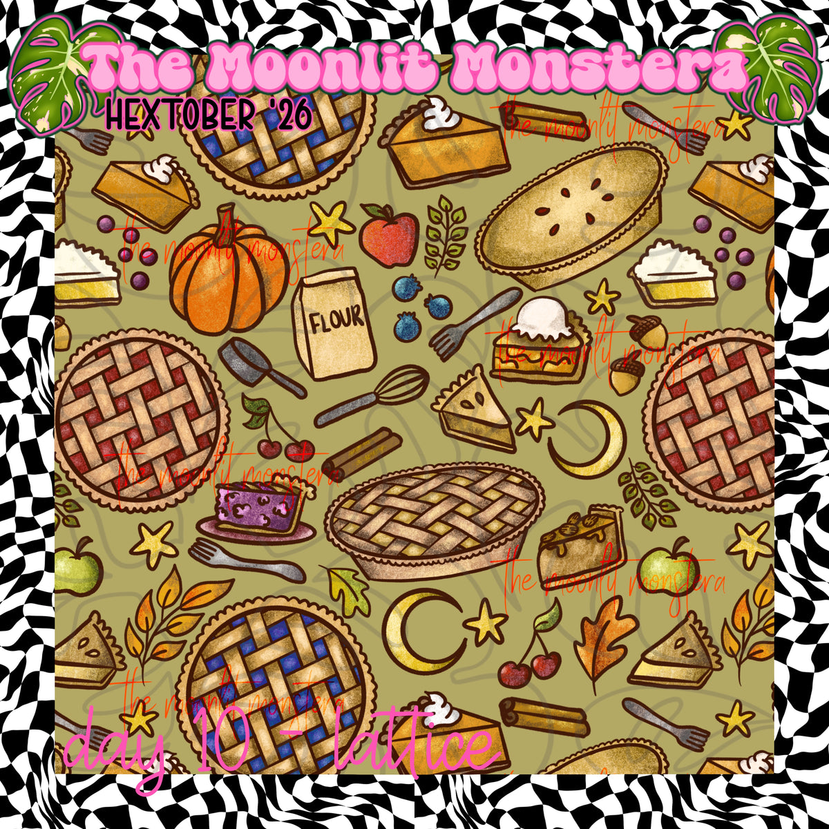 Hextober 10 - Lattice Seamless
